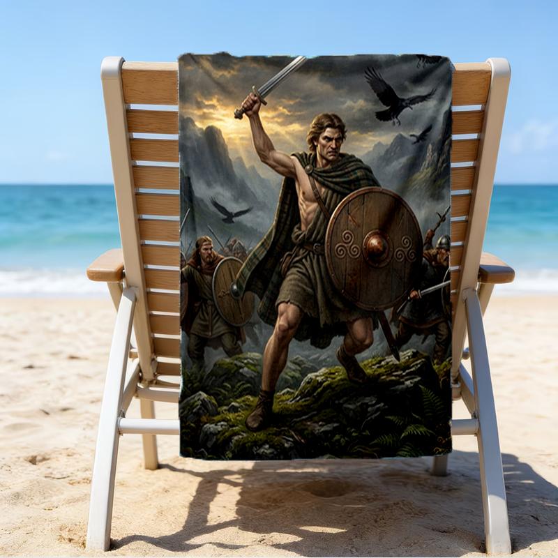 Ultra-Soft Beach Towel with Heroes of Gaul Theme,Ideal for Pool - Camping, Diving - Perfect Travel Essential, Vibrant Beach Towel.