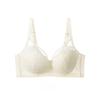 Lingerie Women's Full-cup Summer Bra with Soft Steel Rims for Breast Retraction and Anti-sagging Lace French Thin Bra