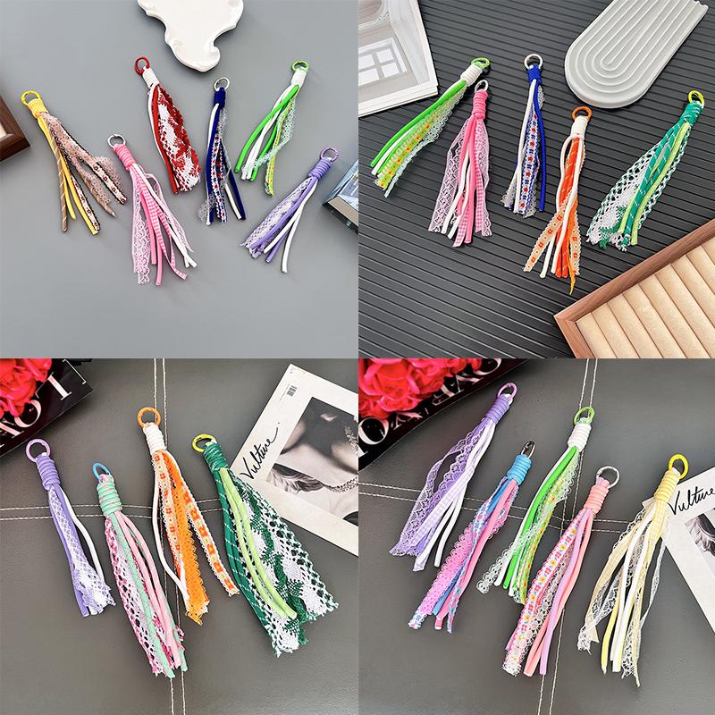 Creative Lace Tassel Keychain Ornament Diy Bag Phone Decoration Jewelry Findings Accessories Decoration Craft