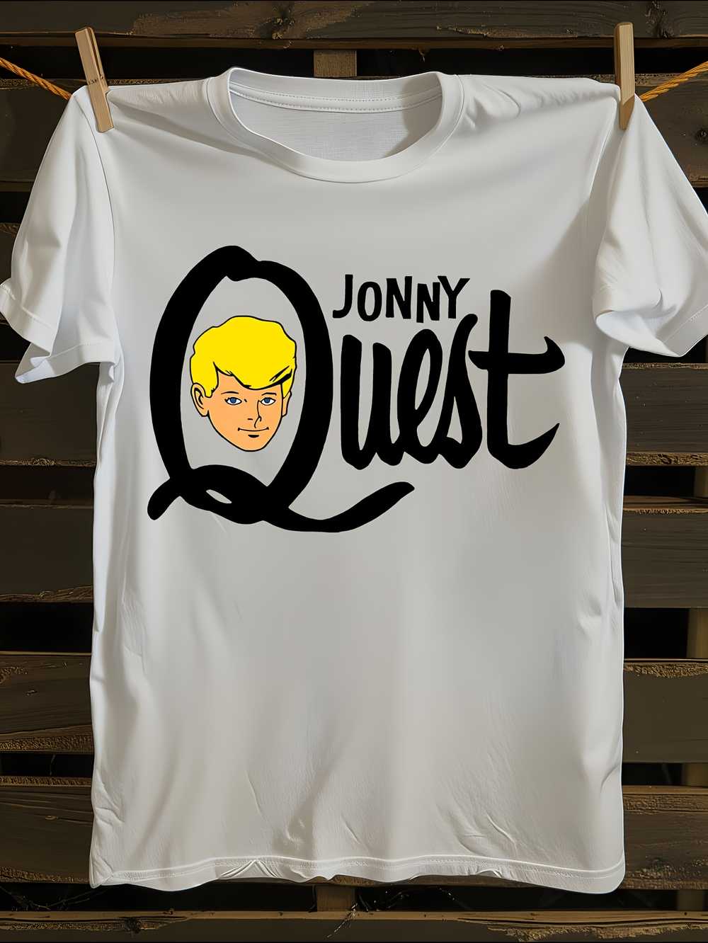 

Johnny Quest Hanna-Barbera Cartoon Graphic T-Shirt Mens Tshirt Womens Tshirts with Letters Print Short Sleeves T-Shirt Casual Street Tee Shirt Top XXXL