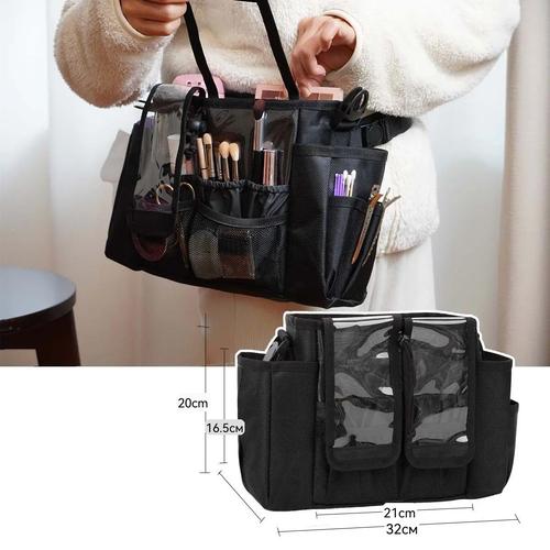 Professional Makeup Waist Pack Portable Large Capacity Multi-Compartment Organizer for Film Set & On Location
