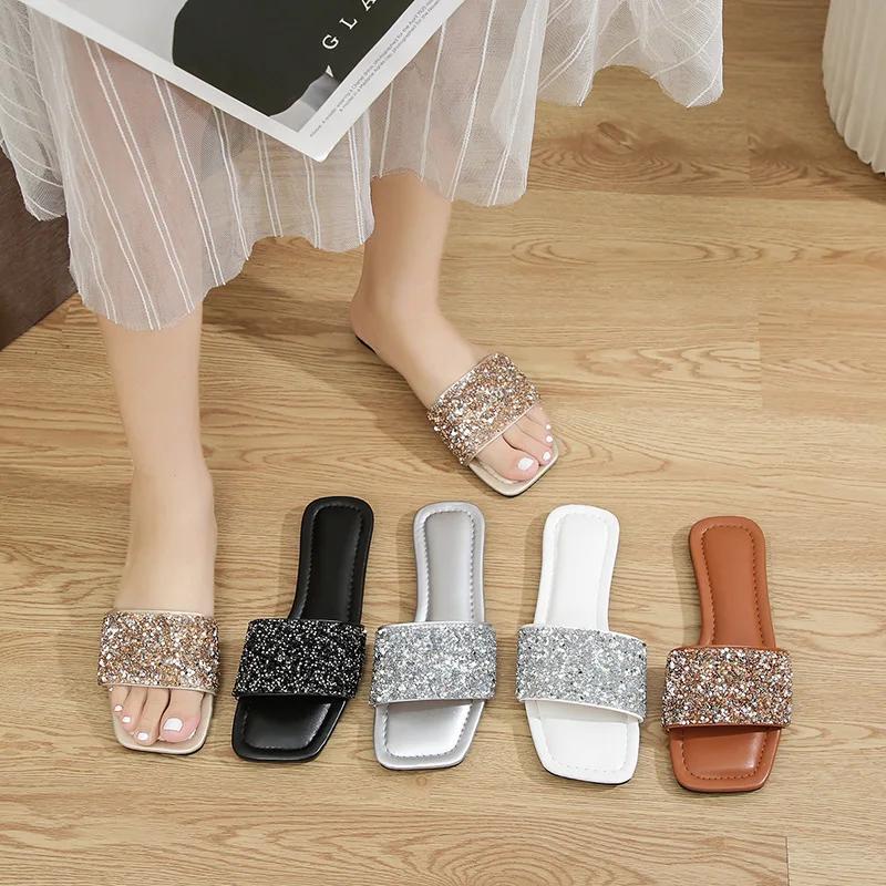 Fashion Slippers Women Flip Flops Summer Platform Flats Outdoor Beach Slides Non Slip Soft Thick Sole Zapatos Mujer Slides