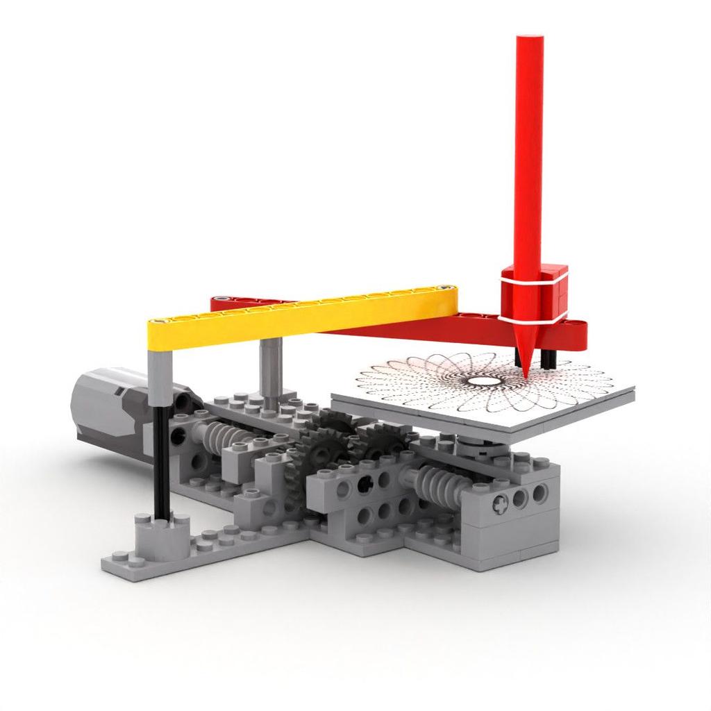 Electric Drawing Machine Model Building Blocks  Moc Plotter Bricks Drawings Technical Puzzle Toys For Children