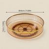 360 Rotating Makeup Organizer Vanity Tray Round PET Plastic Perfume Stand Cosmetic Skincare Bedroom Bathroom Storage Shelf Rack