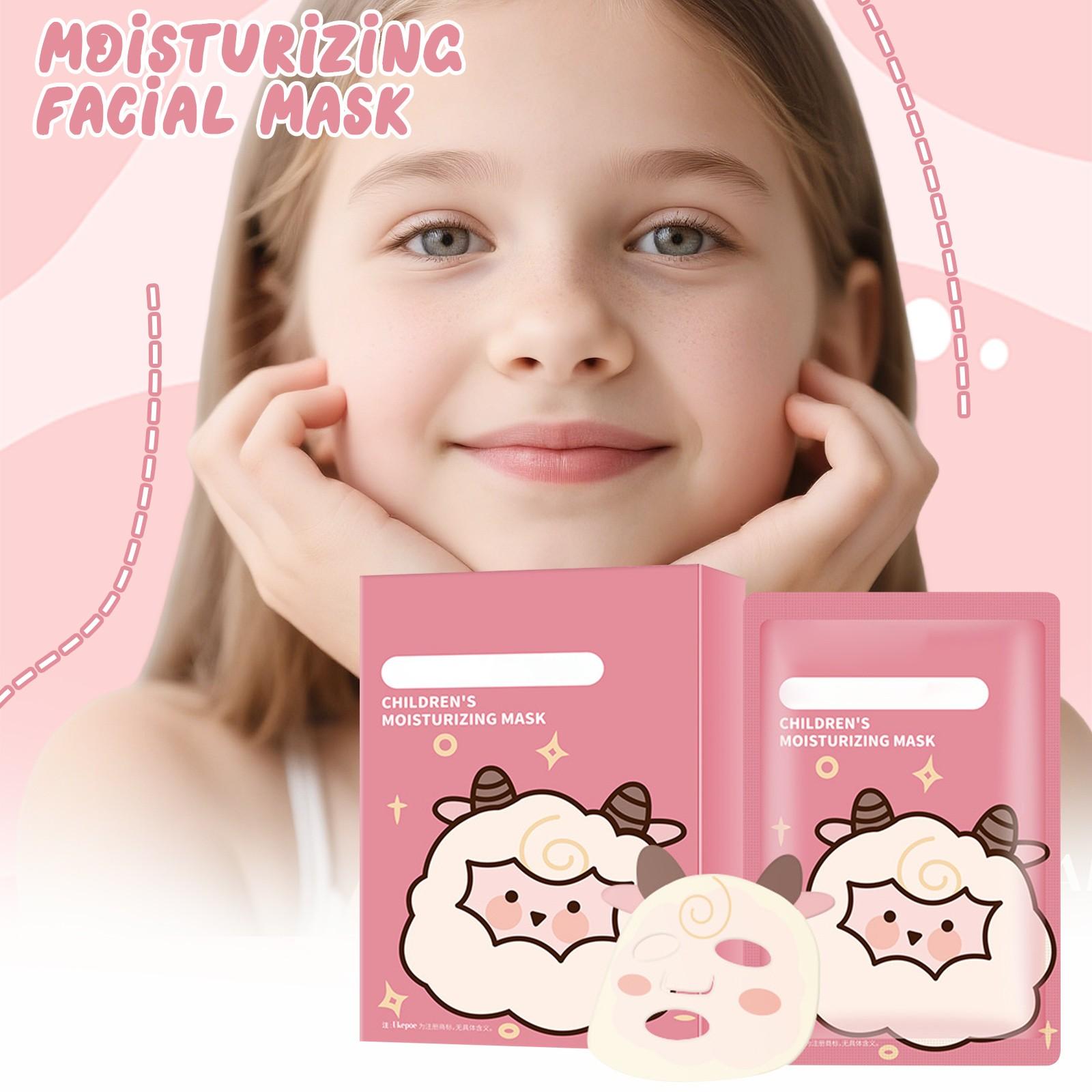 

Увлажняющая маска с изображением животных из мультфильмов, увлажняющая и питательная для всех типов кожи, для девочек, подарки на день рождения для женщин. 20 мл*5 One Size