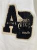 Early Autumn Off-White Women's Crew Neck Fleece Sweatshirt with Hand-Cranked Embroidery