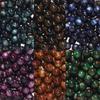 20-50pcs/lot Dark Color Mitation Cat Eye Round Resin Beads Bracelet Spacer Beads For DIY Charm Crafts Jewelry Making Findings