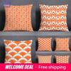 Cushion Cover Orange Series Pattern Printed Home Living Room Sofa Office Decorative Pillowcase