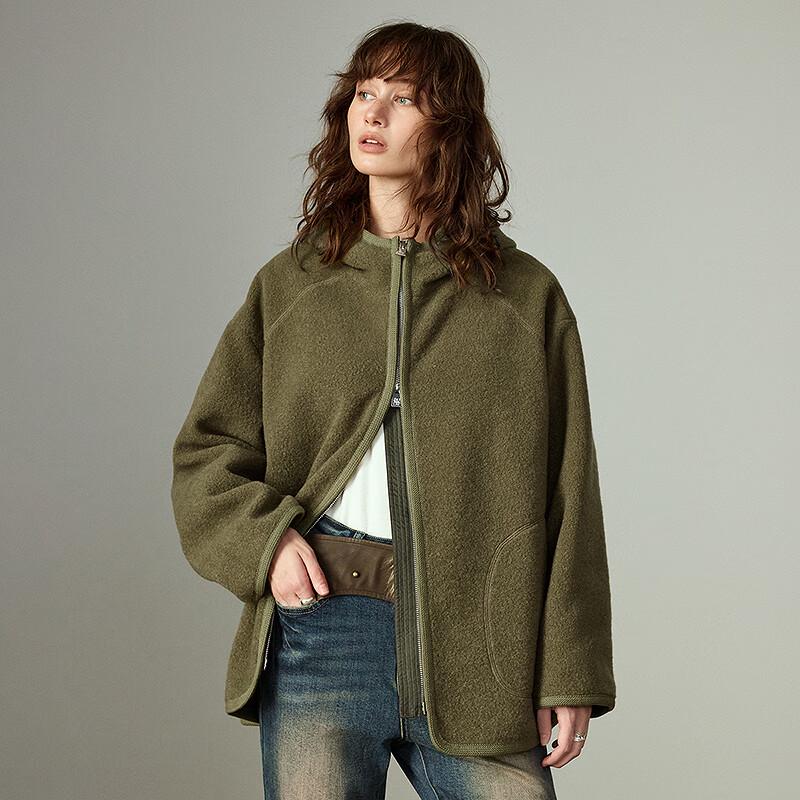 Chuyu Women's Hooded Plush Winter Jacket
