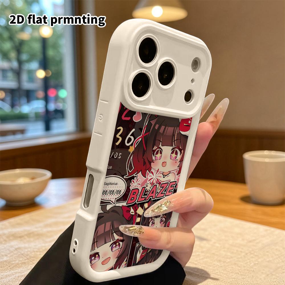 Phone Case: 2D Flat, Suitable for iPhone 18 17 16 15 14 13 12 Pro, Cartoon-style Girl, Perfect Holiday Gift for Christmas and Halloween