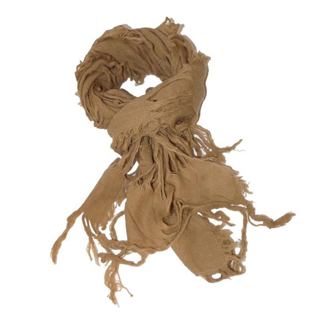 Distressed Wool Scarf Ragged Scarf for Adult Unisex All Matching Y2K Neck Scarf Neck Accessory for Women Teens Girl