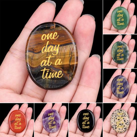 Natural Crystal Palm Stone for Meditation Relaxation Pocket Size Soothing Therapy Stone Personalized Gift for Any Occasion