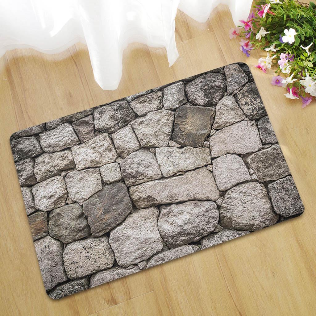 Buy Fake Tile Bricks Mat Bedroom Kitchen Floor Pad Nonslip Bath Rug