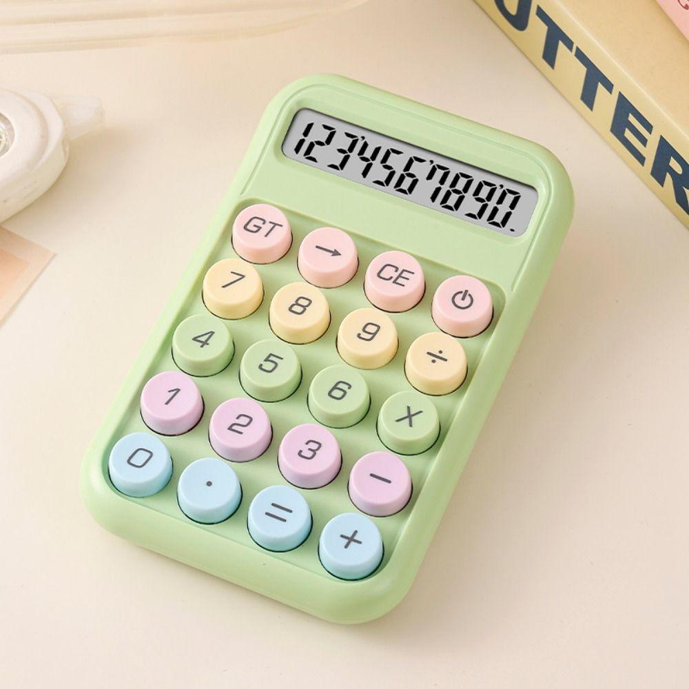 Calculadora Electrónica de Diseño Transparente Color Degradado Calculadora para Estudiantes Uso Estudiantil