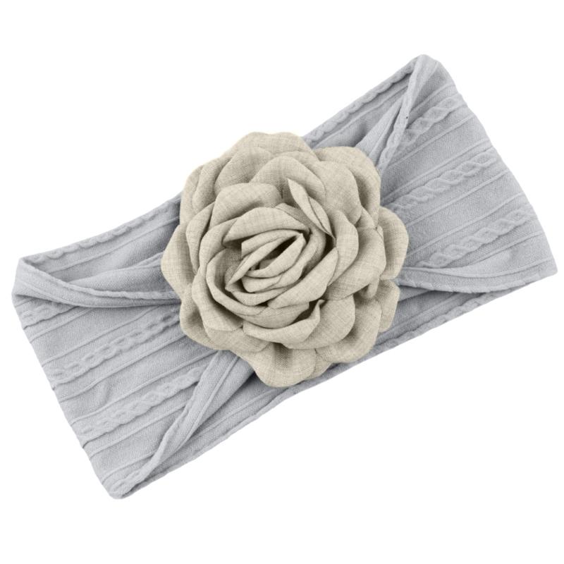 

Infant Wide Headband Flower Headwear Elastic Headdress with Flower Designing Charm for Newborns And Sensitive Skin Baby