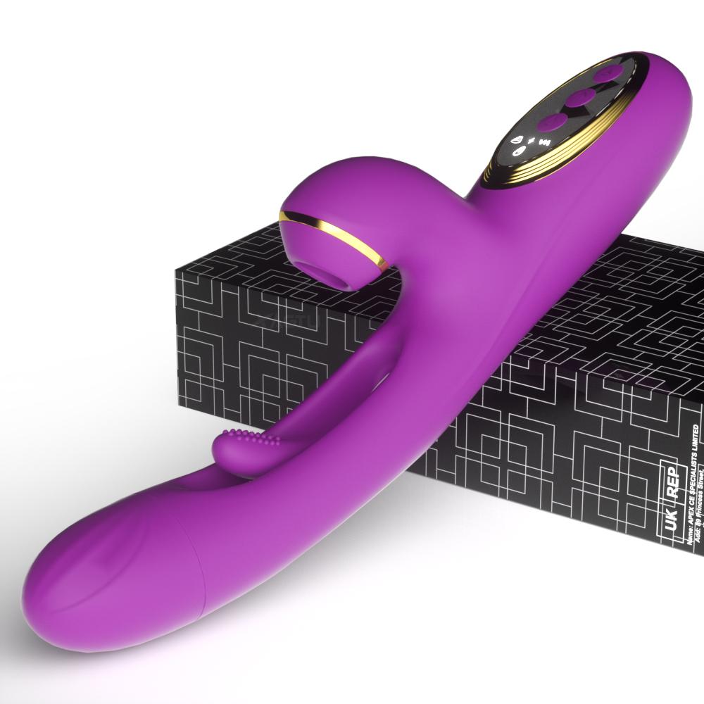 Powerful Patting Flapping Vibrator for Women Clitoris Sucker G Spot Stimulator Sex Toy Female Rabbit Sucking Vibrators