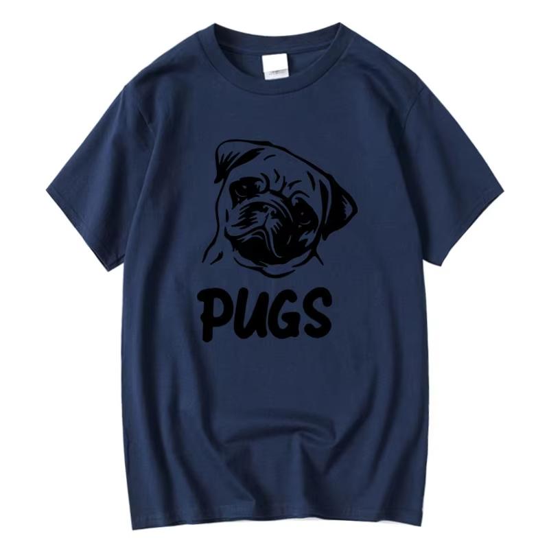 Pugs Pug Dog Graphic Tshirt Unisex Unisex Cute Pet Animal Print Casual Short Sleeve Crew Neck Dog Lover Streetwear Tee