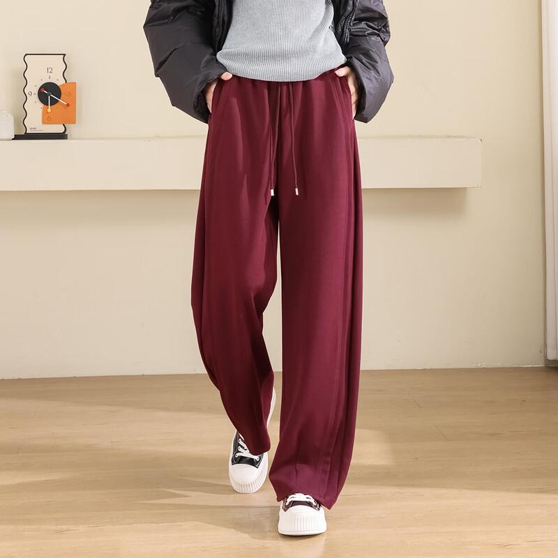 

TERRE BLEUE Women s Loose Fit High-Waist Straight-Leg Pants XL (120-135 catties)