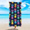 Large Leopard Print Beach Towel Sand Free Quick Dry Bath Towel Lightweight Travel Towel for Swimming Seaside Vacation Picnic