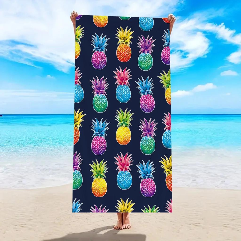 Large Leopard Print Beach Towel Sand Free Quick Dry Bath Towel Lightweight Travel Towel for Swimming Seaside Vacation Picnic