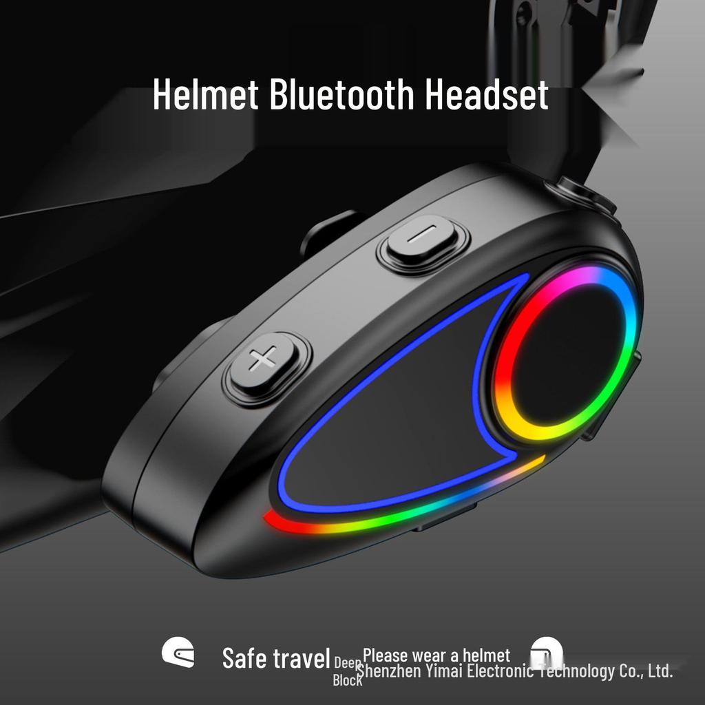 Auricolare Bluetooth per Casco Transfrontaliero: Interfono, Radio FM, Microfono Morbido/Rigido, Impermeabile, Lunga Durata della Batteria