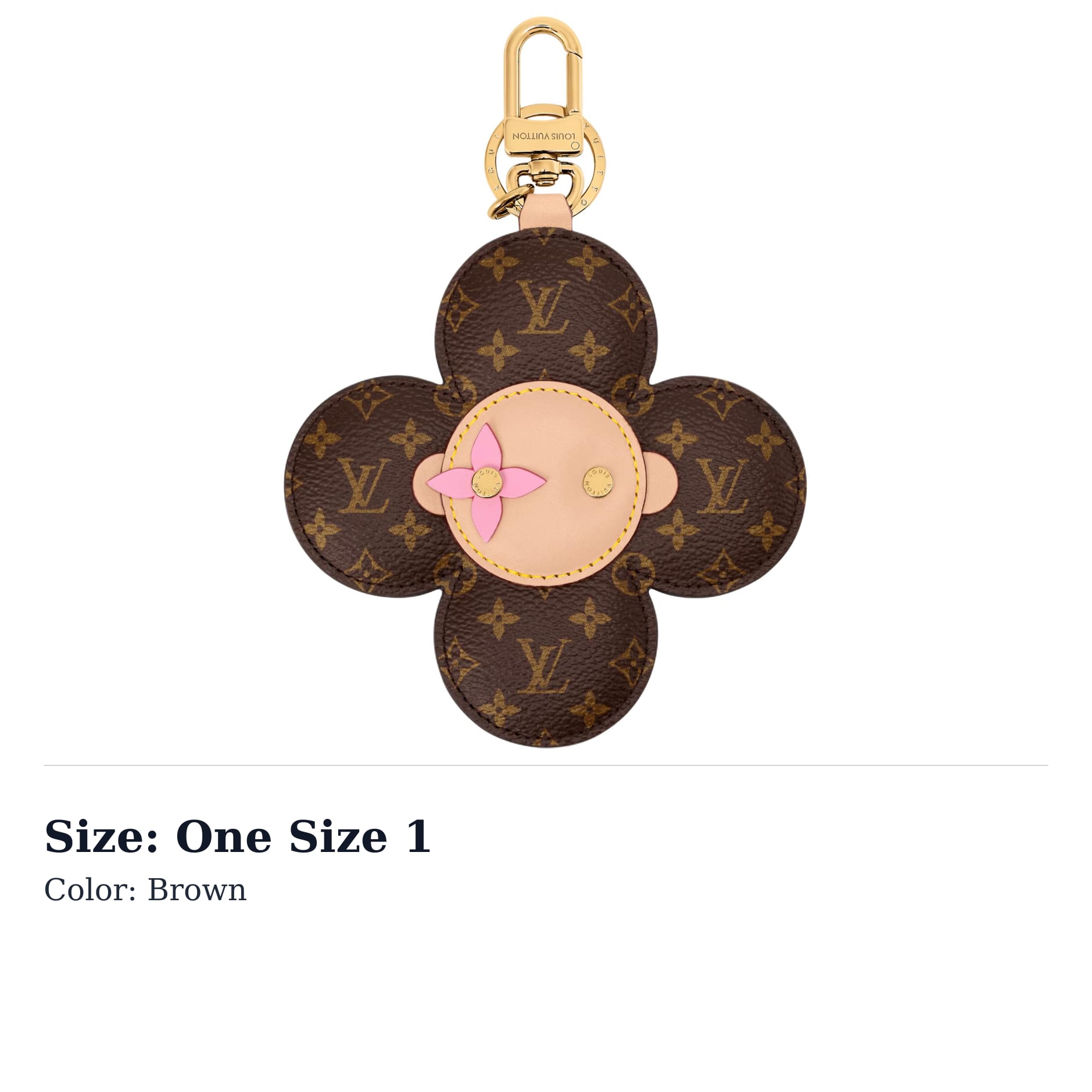 LOUIS VUITTON Vivienne Metal Bag Charm