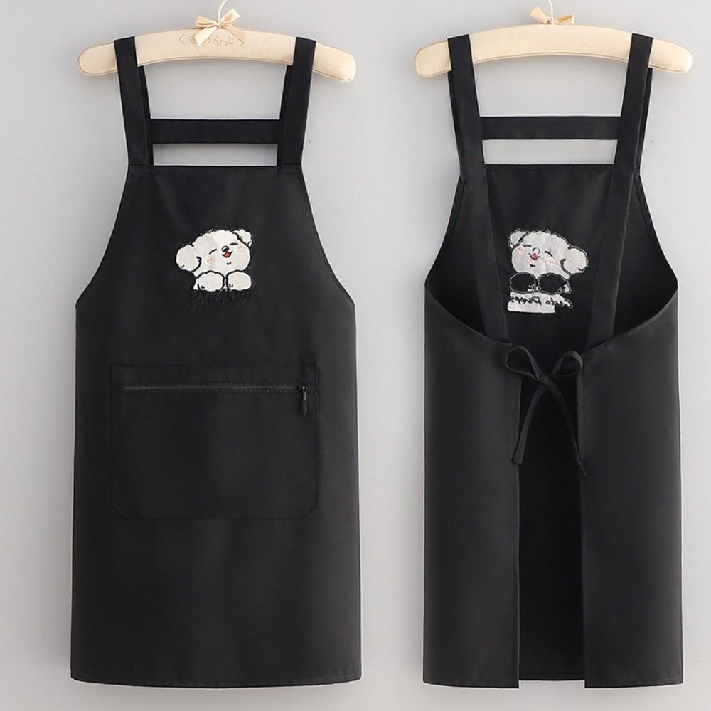 Anti-fouling Chef Apron Large Pockets Kitchen Cooking Smock Fashion Cooking Apron  for Kitchen