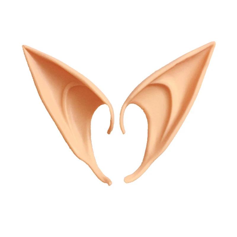 

Милый Хэллоуин светится в темноте Фея Косплей Аниме Поддельные Эльфийские Уши Реквизит Костюм Пикси Пасхальное Украшение 12CM