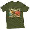 Tennis Player with Ice Cream Text Summer Unisex TShirt Casual Vintage Style Graphic Tee for Outdoor Activities Sports Tees