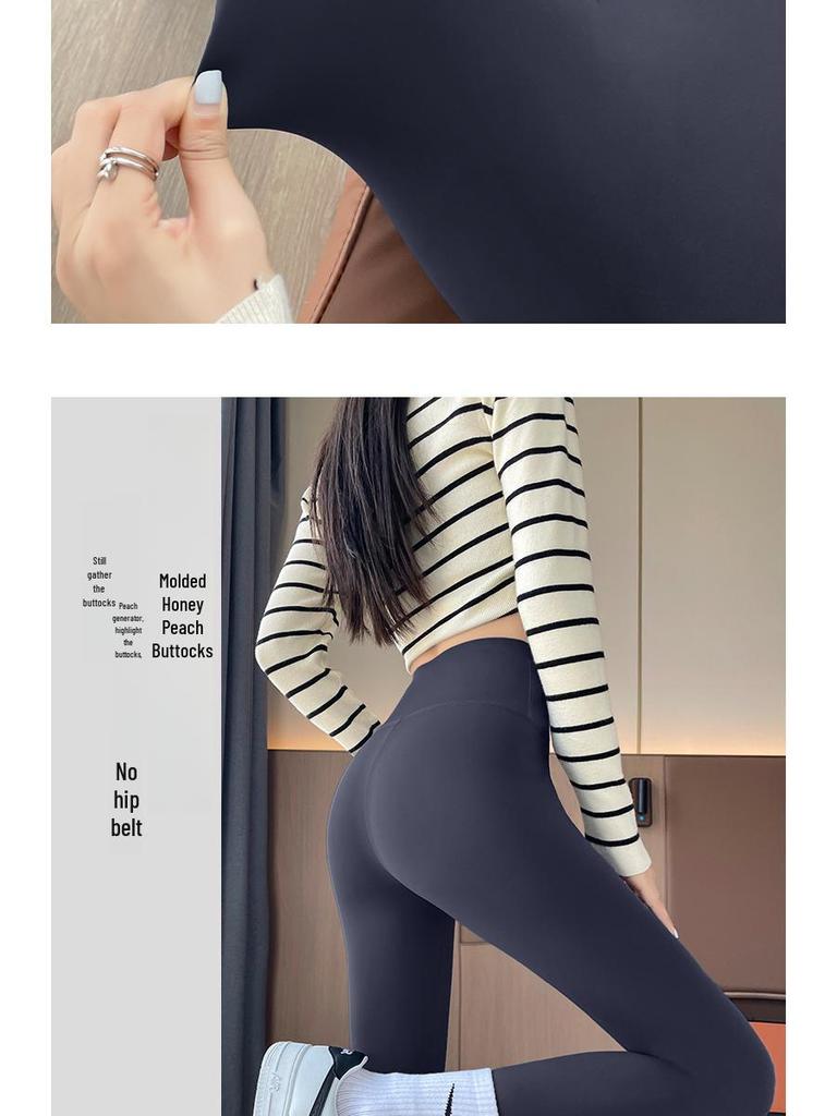 Women's High Waist Black Spade Nylon Slimming Shark Leggings - Tight Fit, Small Feet, No Line, Barbie Style