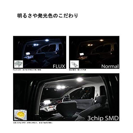 Auto Ideas LED Room Car Interior Specially 16 Levels of Compatible with Toyota Hiace HIACE 200 Series Generation Super GL 136 White Lamp, 12V, Light,