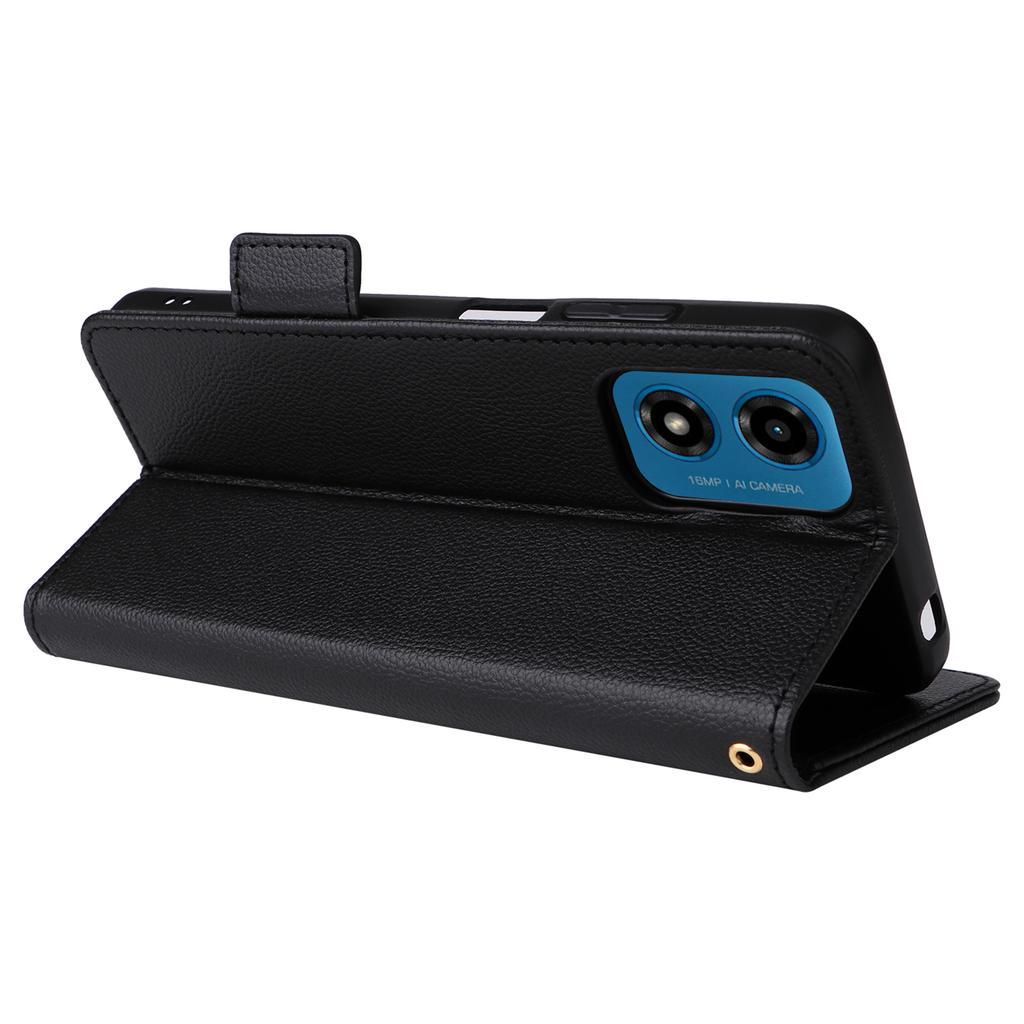 For Motorola Moto G04 4G/G04s 4G/G24 4G/G24 Power/E14 4G Case Wallet Leather Cell Phone Cover with Strap