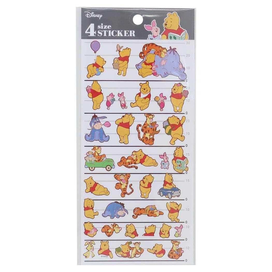 

Winnie the Pooh 4 Size Stickers Disney [Sticker Sheet]
