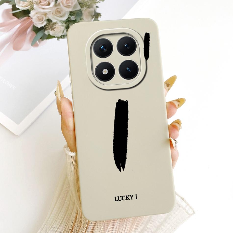 For Xiaomi Redmi Note 15 Pro+ 15Pro 5G Lucky Initial Letter Phone Case For Redmi Note 15 Pro Plus 5G Soft Silicone Case Bumper