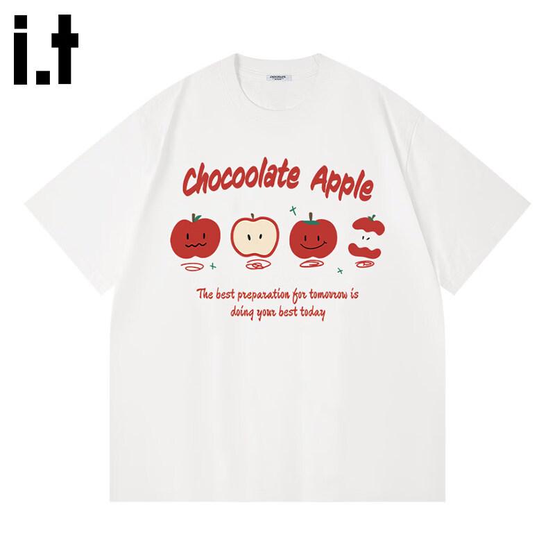 CHOCOOLATEit Хлопковая футболка с принтом для пар, тяжелый хлопок L