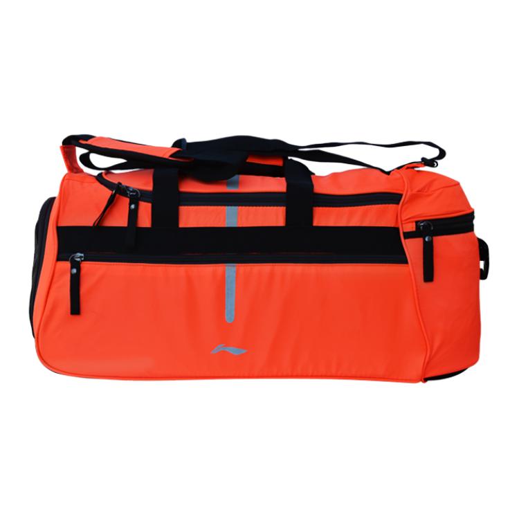 

Li Ning Sports Fitness Large Capacity Storage Business Travel Polyester Tote Shoulder Crossbody Bag Unisex Bags Fluorescent-Orange ABDM017-2 Neon Orange
