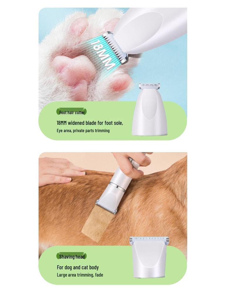 Multifunctional Pet Grooming Tool: Shaver, Clipper, Nail Grinder & Trimmer