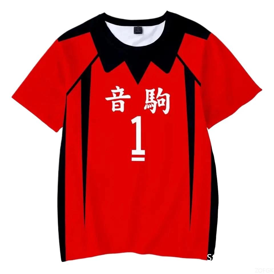 Cosplay Costume School Volleyball Club Men Sportswear Tee Kids Anime Haikyuu Nekoma Jersey Uniform T-shirt Kozume Tetsurou Kuroo
