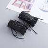 Premium PU Leather Gothic Cuffs With Adjustable Lace Up Design For Music Festivals And Costume Parties