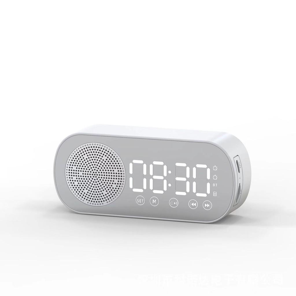 Digital Led Mirror Alarm Clock With Radio And Bluetooth Speaker For Use Daily
