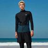 Plus Size UV Protection Rash Guard Set Women Men Long Sleeve Zipper Top Pants Surfing Snorkeling Swimwear