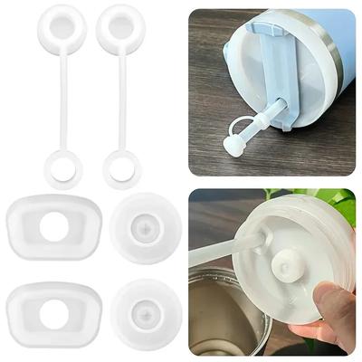 Silikon Auslaufsicherer Stopper Set aus 3/6 Kompatibel für Stanley Cup 40oz/ 30oz Becher Wasserbecher Anti-Auslauf Zubehör