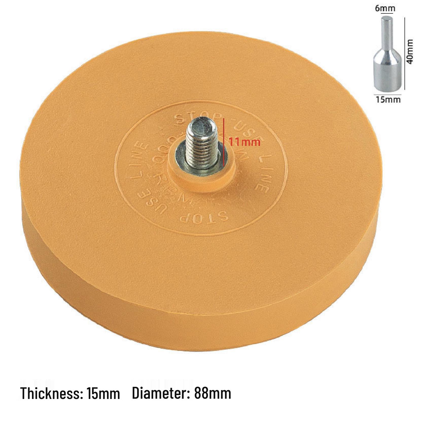 Yunbei 4-Inch Pneumatic Adhesive Removal Eraser Wheel with Grinding Head