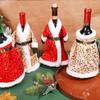 Christmas Wine Bottle Cover Plush Sequins Dress Wine Bottle Bag Clothes Bottles Bags Dinner Table Decor New Year Party Supplies