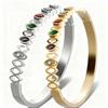 Elegant Gold-Plated Titanium Steel Women's Diamond Bracelet - Non-fading Jewelry