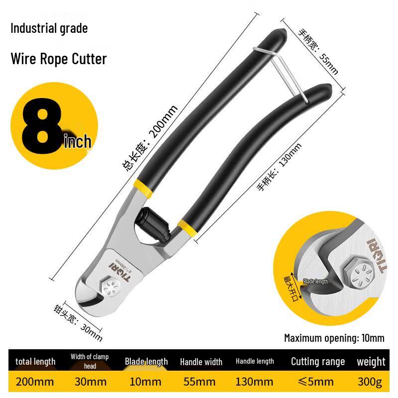 8-inch Heavy Duty Wire Rope Cutter Pliers