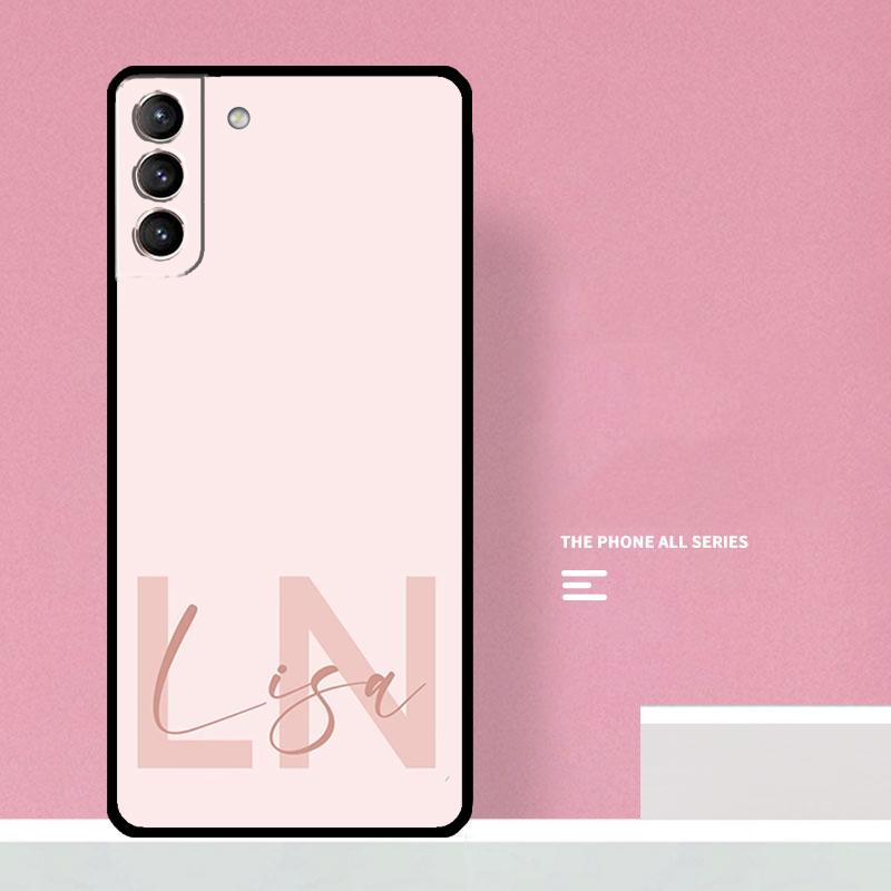 Custom Pastel Name Initials Case For Samsung Galaxy S23 S22 Ultra Plus S8 S9 S10 Plus Note 10 20 S21 FE S20 FE Cover