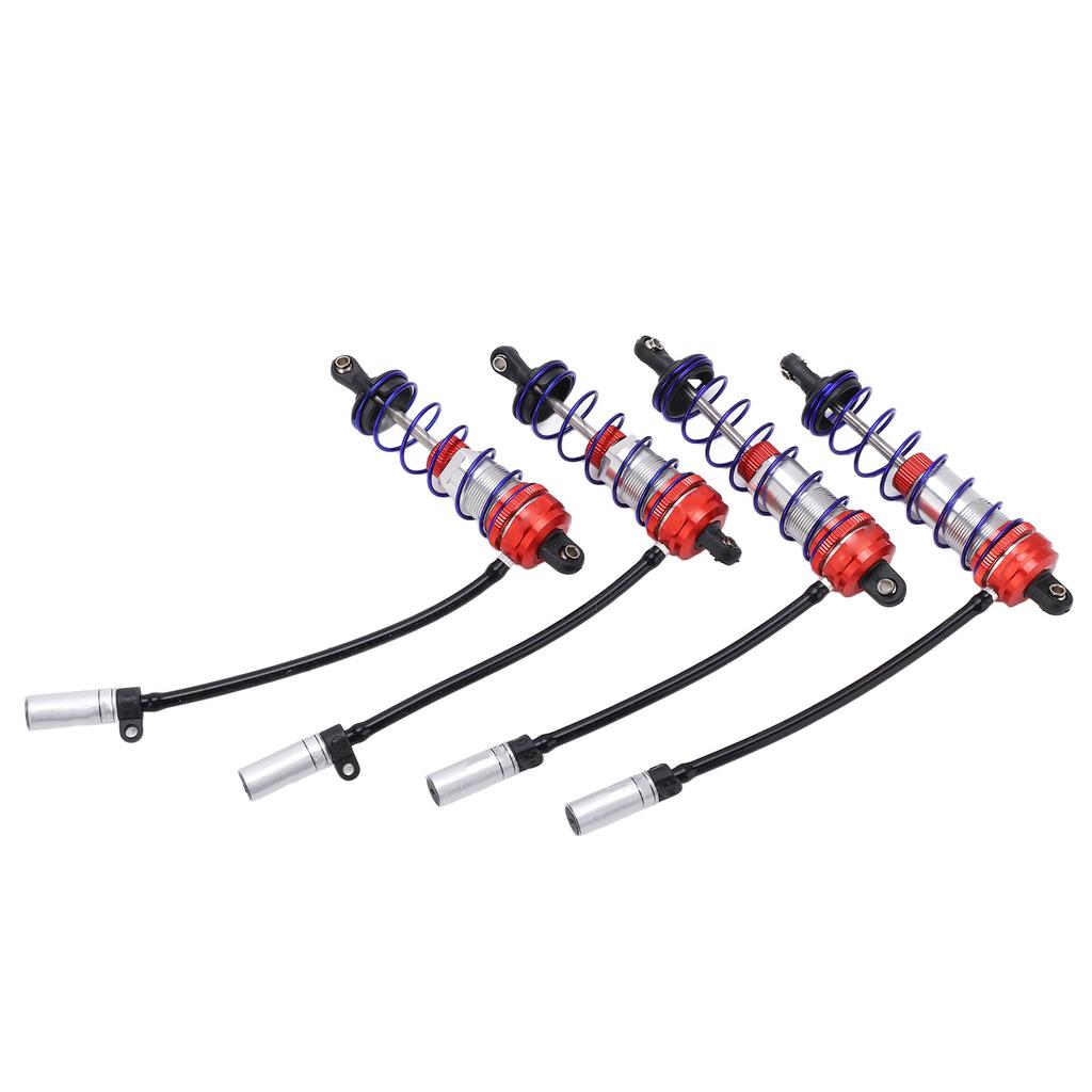 4Pcs Shock Absorber 92mm Front 105mm Rear Oil Adjustable Damper Suspension for 1 10 RC CarRed
