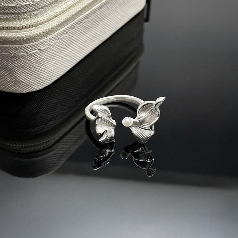 VENTFILLE 925 Sterling Silver Butterfly Ring For Women New Chinese Style Aesthetic Version Adjustable Jewelry Gift Dropshipping