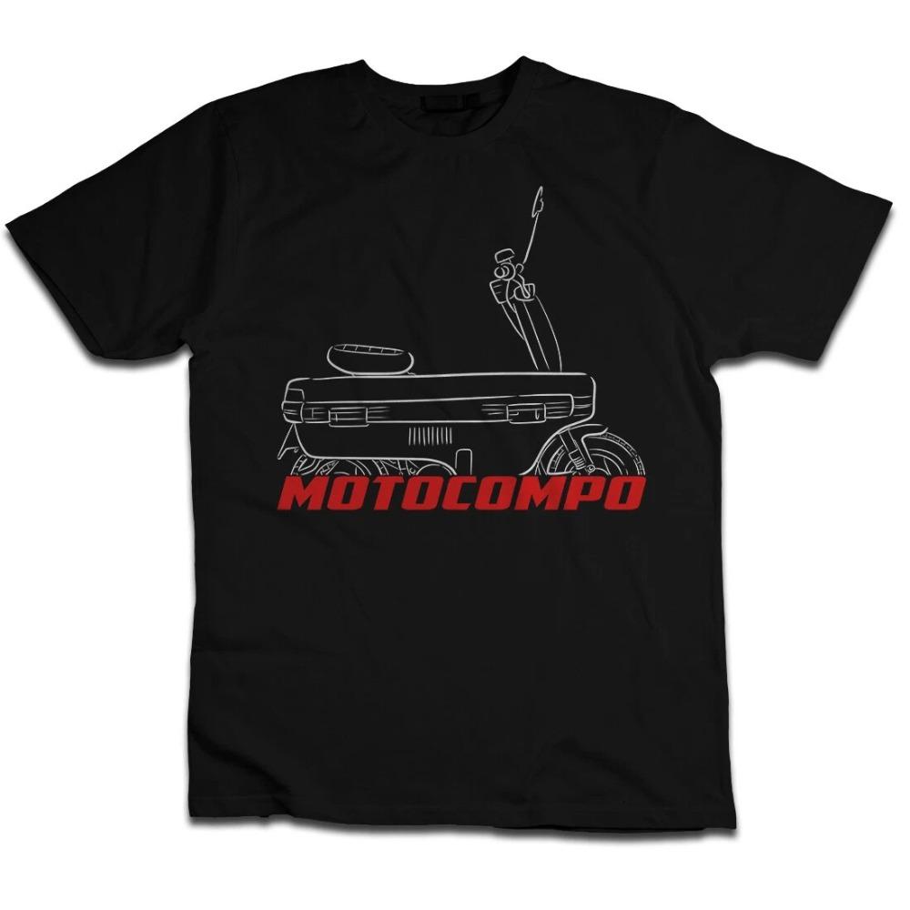 

Honda Mens and Womens Tshirt Honda Motocompo Summer Classic Motorcycle Tee Racing Shortsleeved Spring Cycling Offroad Top 4XL